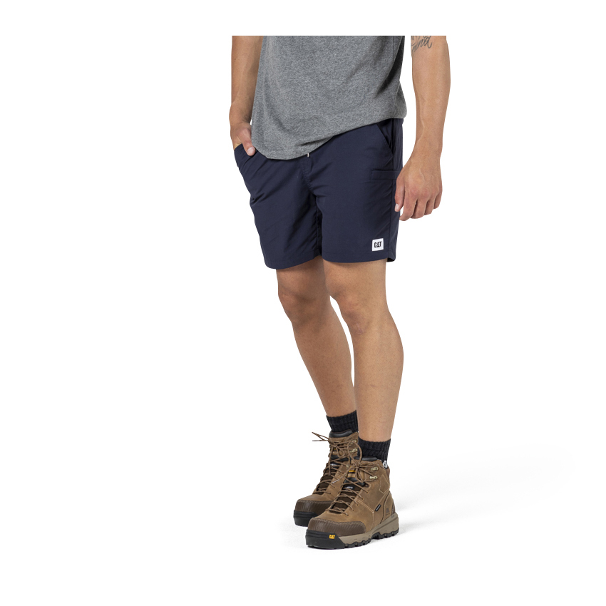 Bermudas Caterpillar Nylon Hombre Azul Marino | Chile-295647SFE