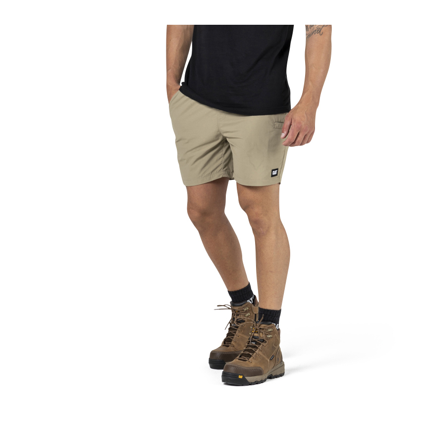 Bermudas Caterpillar Nylon Hombre Kaki | Chile-635729GBQ