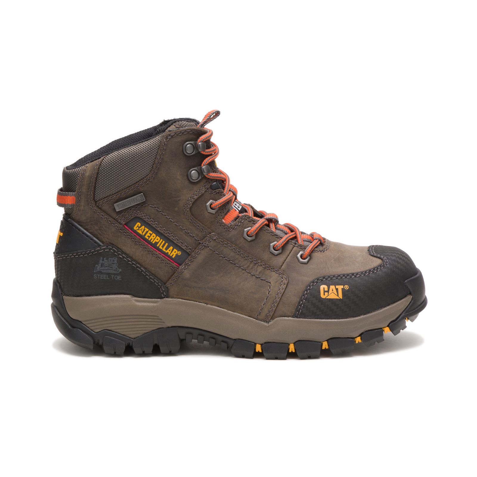 Botas De Punta De Acero Caterpillar Navigator Mid Impermeables Steel Puntera Hombre Grises Oscuro |