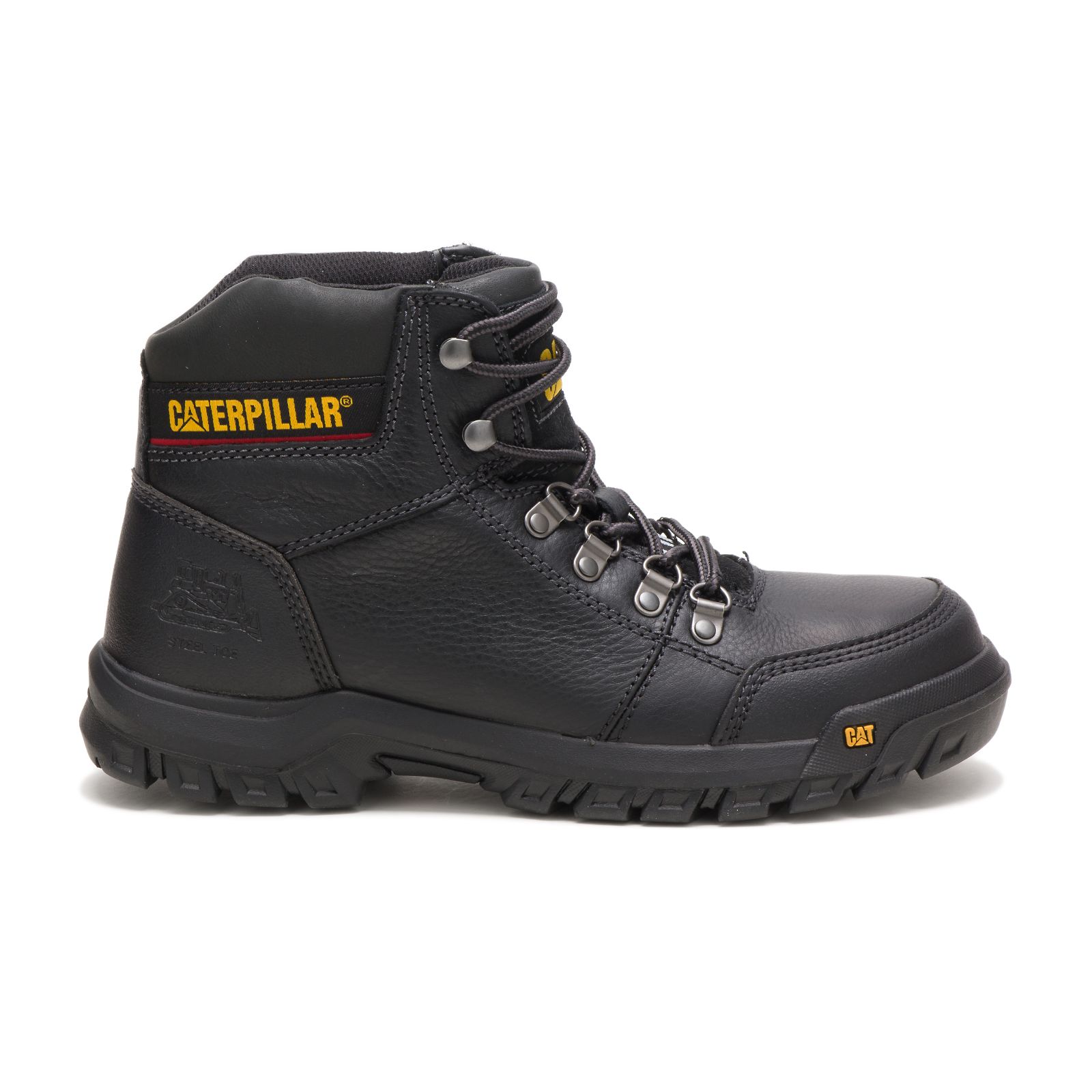 Botas De Punta De Acero Caterpillar Outline Steel Puntera Hombre Negros | Chile-549876ASW