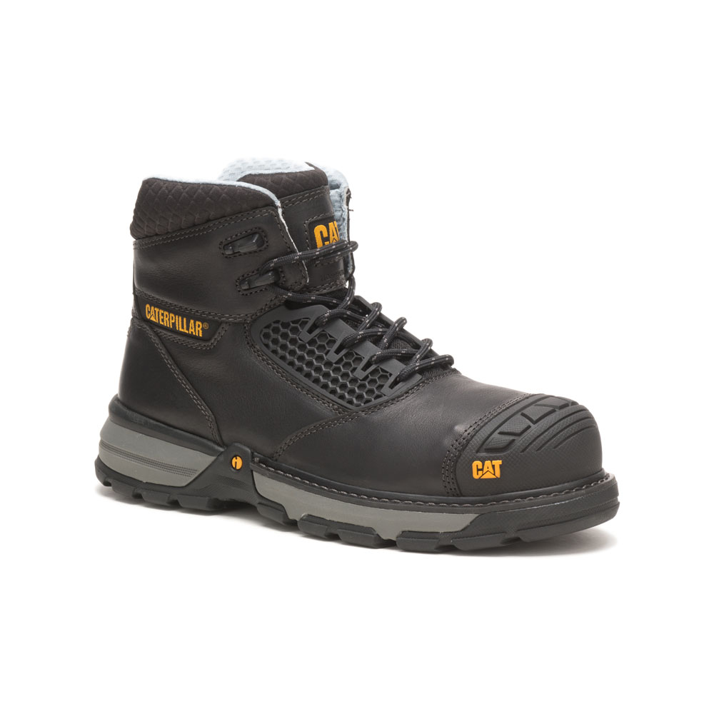 Botas De Seguridad Caterpillar Excavator Superlite Cool Cct / Astm/Comp Puntera Hombre Negros | Chil