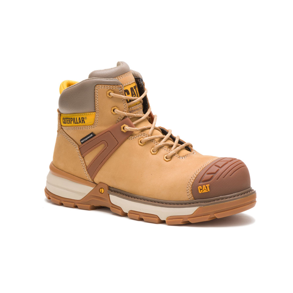Botas De Seguridad Caterpillar Excavator Superlite Wp Nt Hombre Naranjas | Chile-813026RXZ
