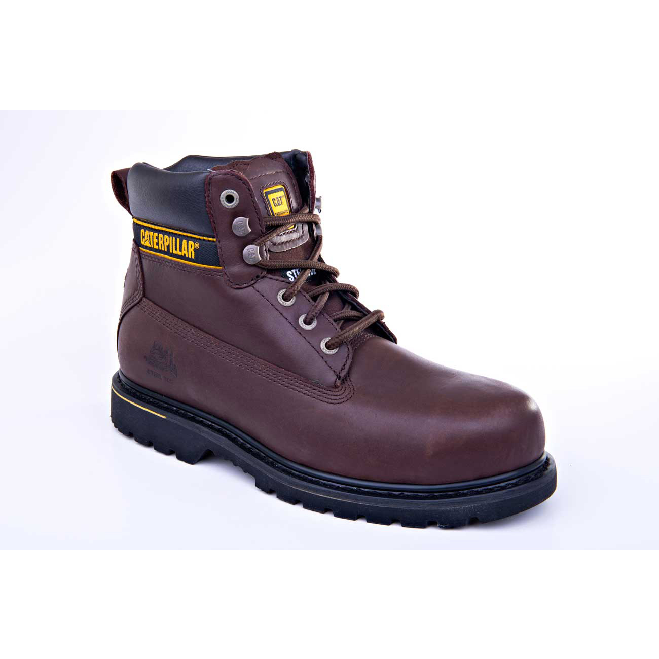 Botas De Seguridad Caterpillar Holton St - Sa Hombre Vino | Chile-528673IZB