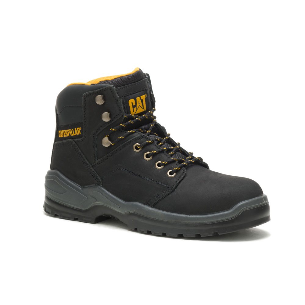 Botas De Seguridad Caterpillar Striver Astm Hombre Negros | Chile-394182VDT