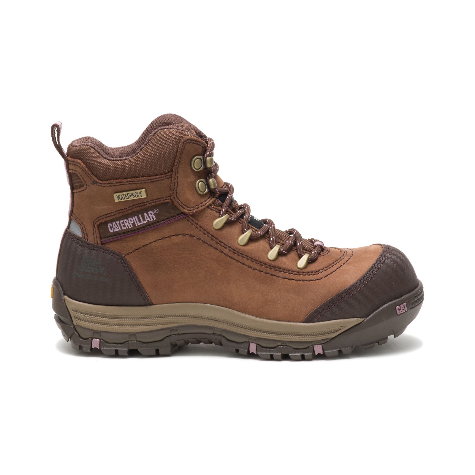 Botas De Trabajo Caterpillar Ally Impermeables Composite Puntera Mujer Marrom | Chile-758902CTK