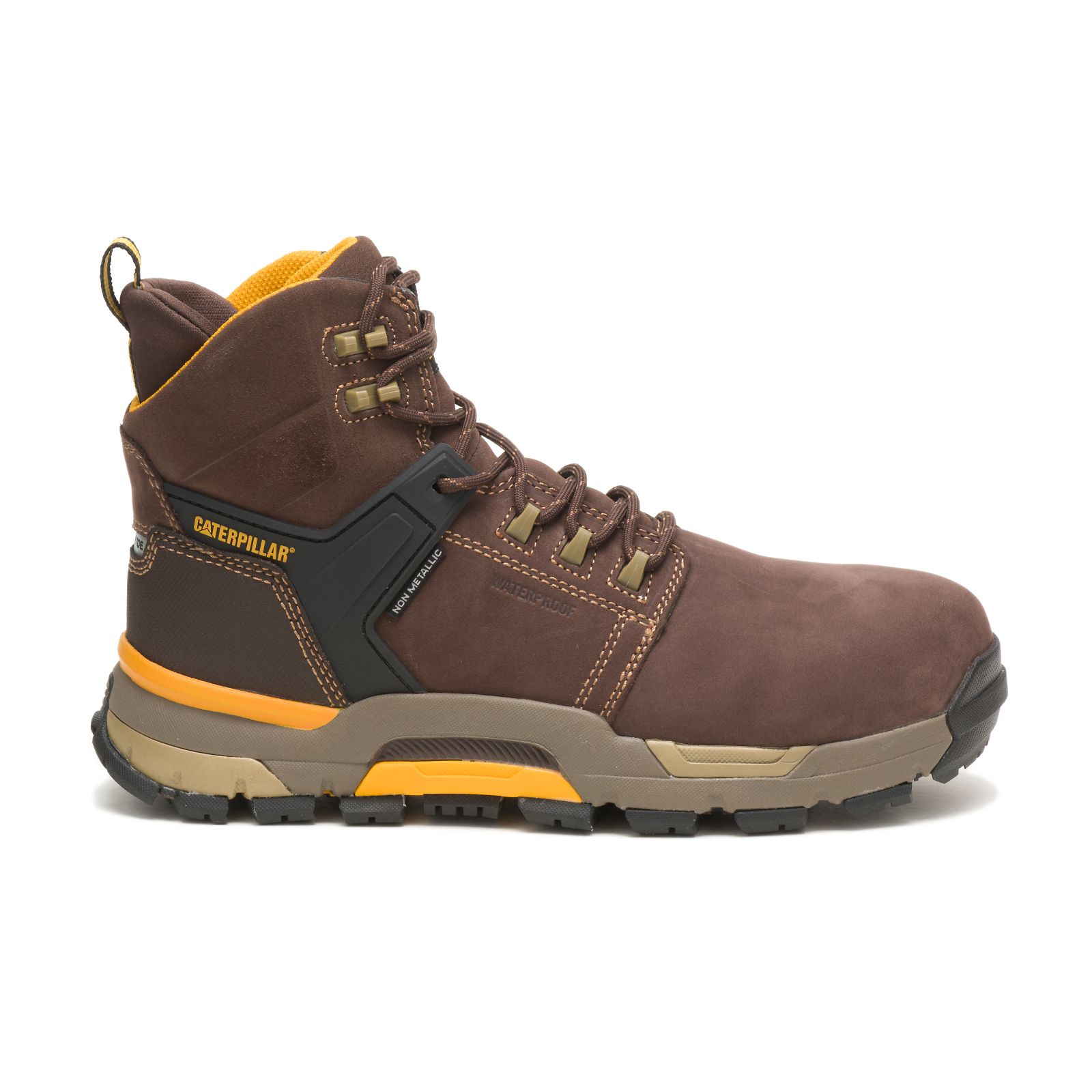 Botas De Trabajo Caterpillar Cat Edge Impermeables Nano Puntera Hombre Cafes | Chile-749316MSZ