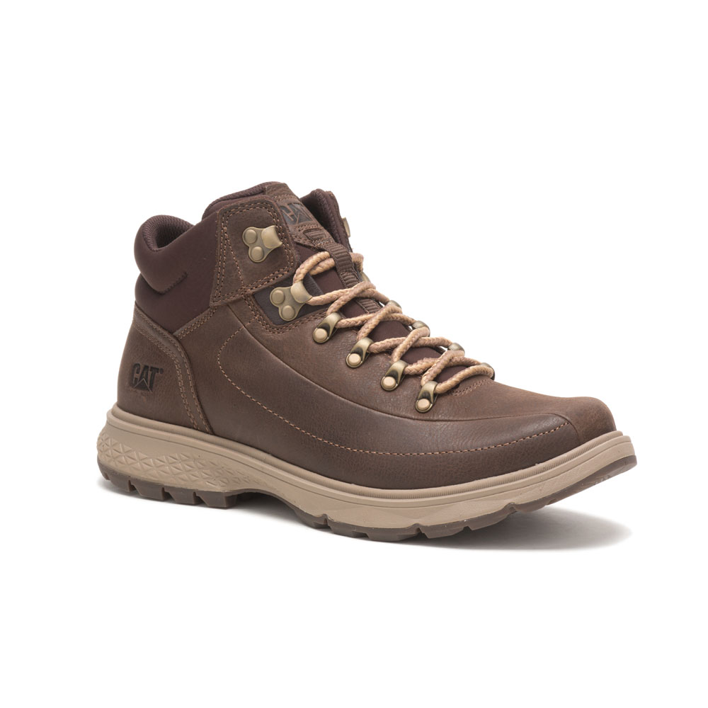 Botas De Trabajo Caterpillar Forerunner Hombre Chocolate | Chile-480967ZRN