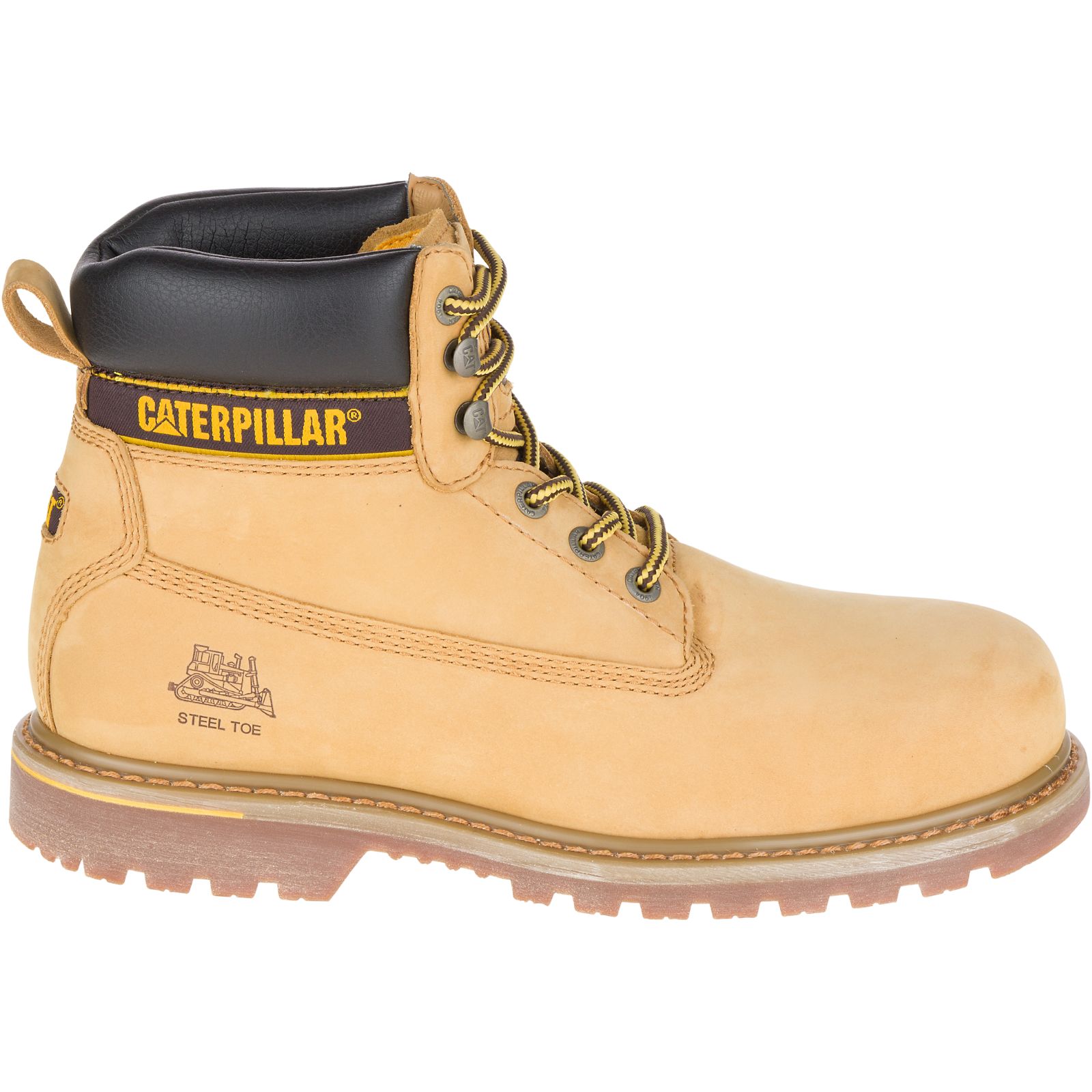 Botas De Trabajo Caterpillar Holton Steel Puntera S3 Hro Src Hombre Naranjas | Chile-047592UJV