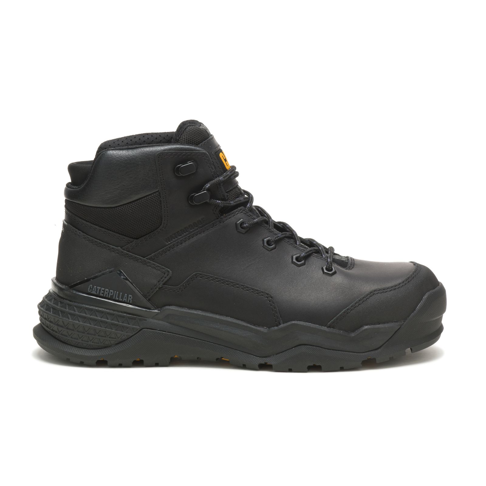 Botas De Trabajo Caterpillar Provoke Mid Impermeables Alloy Puntera Hombre Negros | Chile-762034QTZ