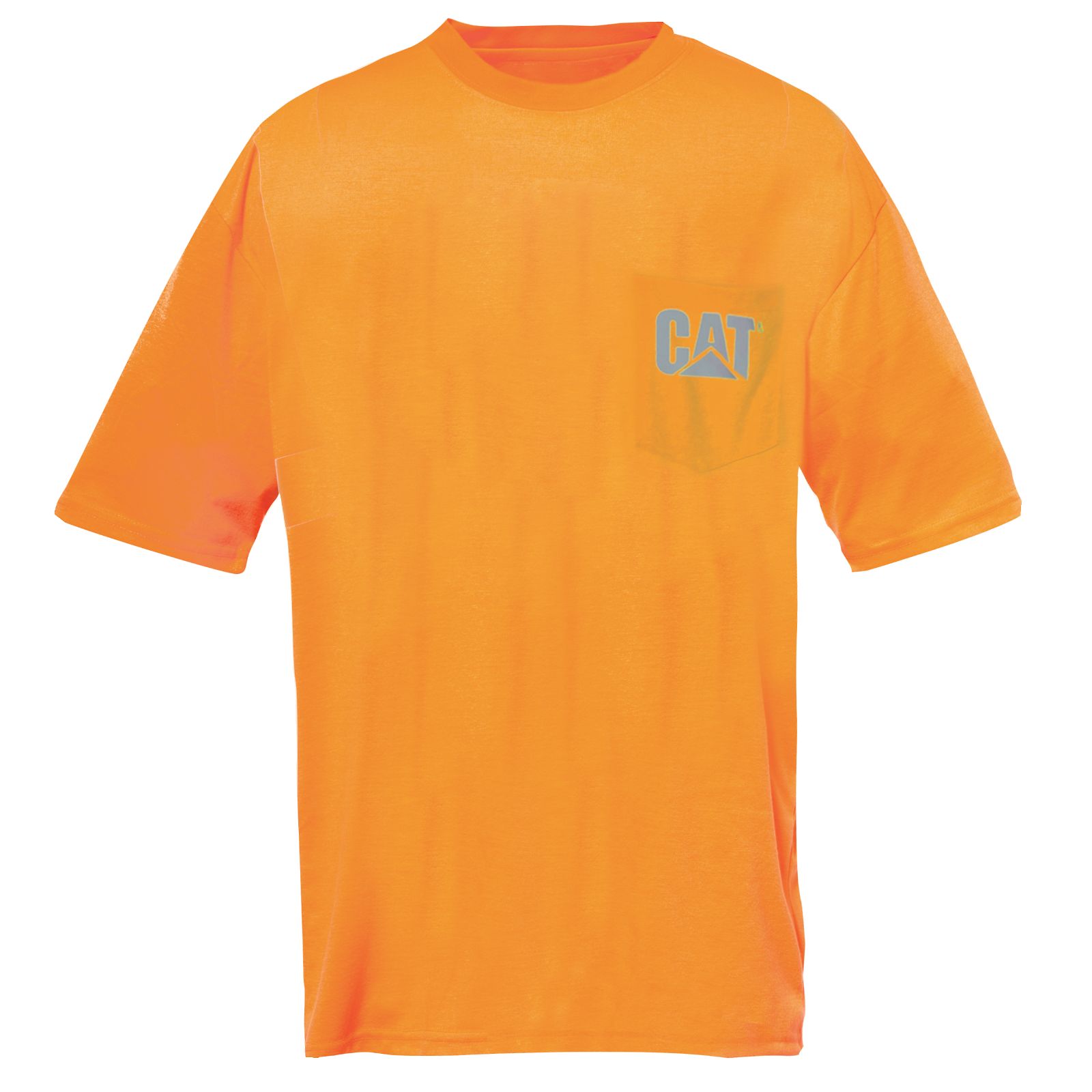 Camisetas Caterpillar Hi-vis Trademark Pocket Hombre Naranjas | Chile-186570MBP