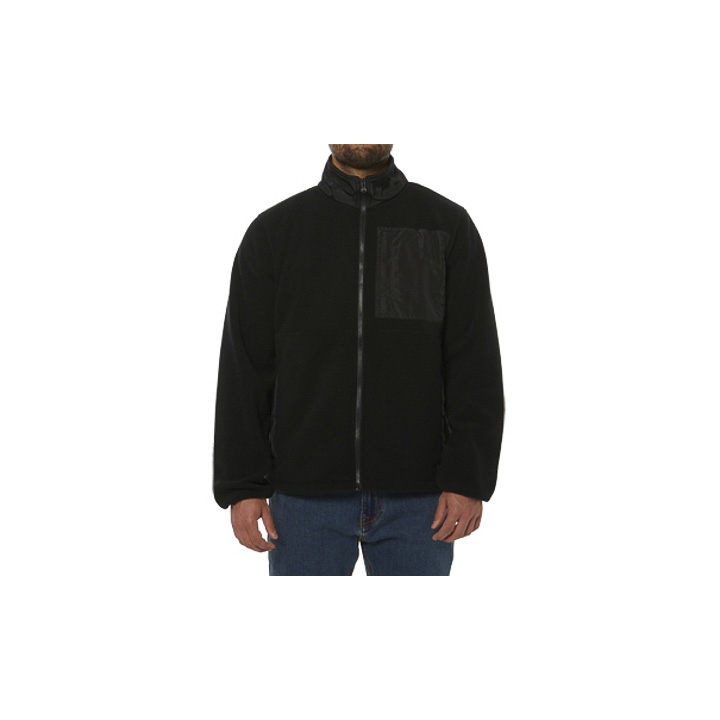 Chaquetas Caterpillar Foundation Fleece Hombre Negros | Chile-738164HVJ