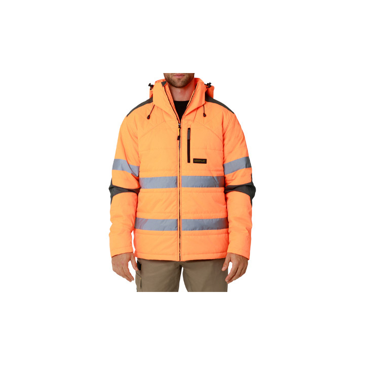 Chaquetas Caterpillar Hi Vis Boreas Taped Hombre Naranjas | Chile-124890JWG