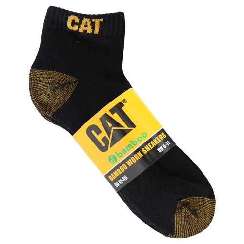 Medias Caterpillar 5 Pack Bamboo Ankle Hombre Negros | Chile-452710QNK