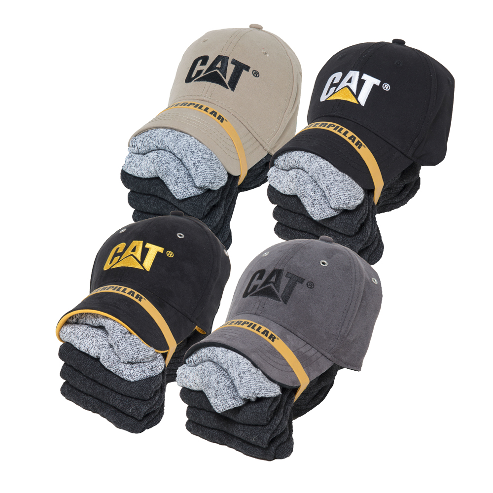 Medias Caterpillar Hombre Negros Grises | Chile-265784AHW