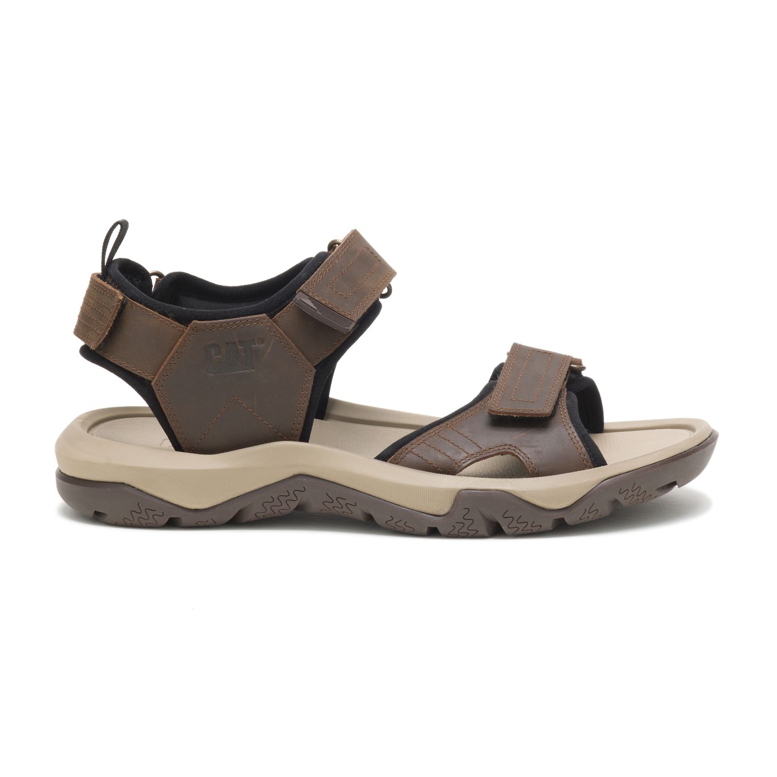 Sandalias Caterpillar Waylon Hombre Chocolate Marrom | Chile-043176IQR