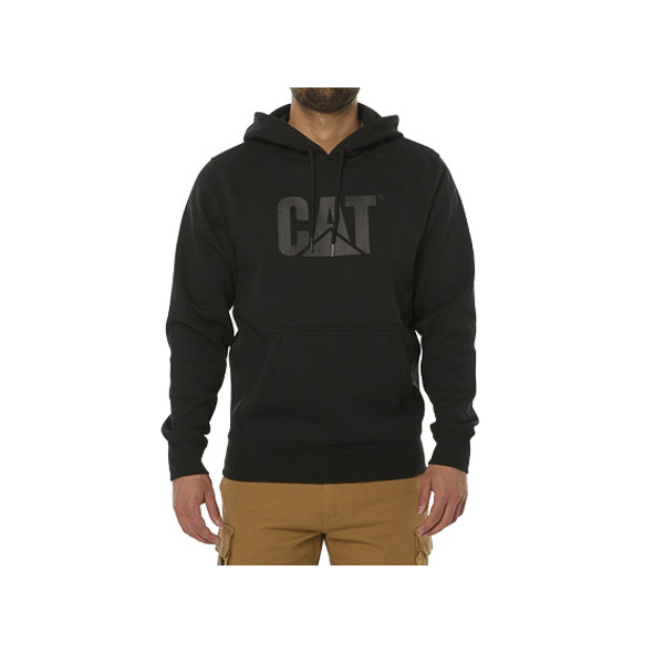 Sudaderas Caterpillar Foundation Encapuchado Sweatshirt Hombre Negros | Chile-032516EAX
