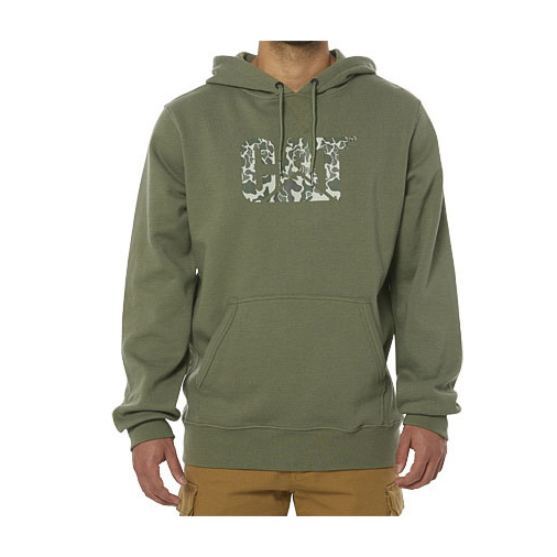 Sudaderas Caterpillar Foundation Encapuchado Sweatshirt Hombre Verdes | Chile-487095ZED