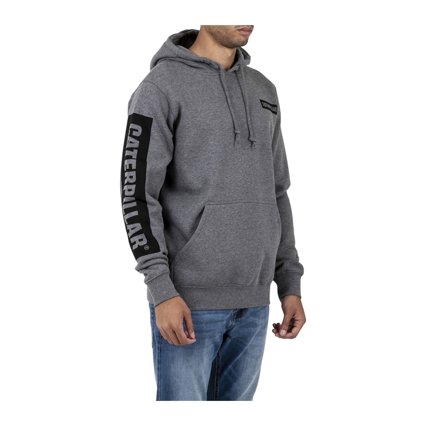 Sudaderas Caterpillar Triton Block Hoody Hombre Grises Oscuro | Chile-634279TUR