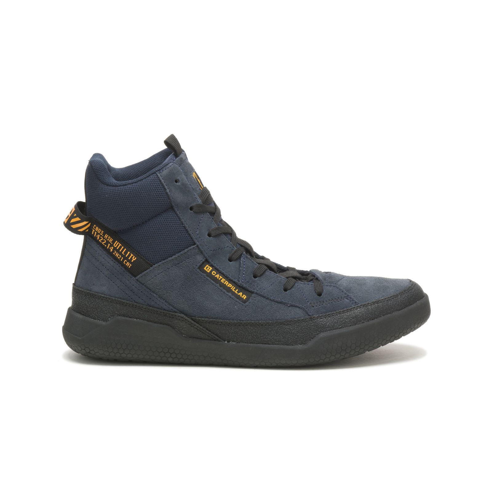 Zapatillas Caterpillar Code Hex Hi Utility Mujer Azul Marino Negros | Chile-891504PGM
