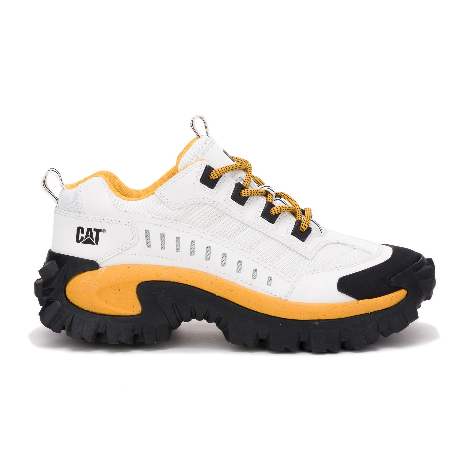 Zapatillas Caterpillar Intruder Hombre Blancos Amarillos | Chile-496730NPB