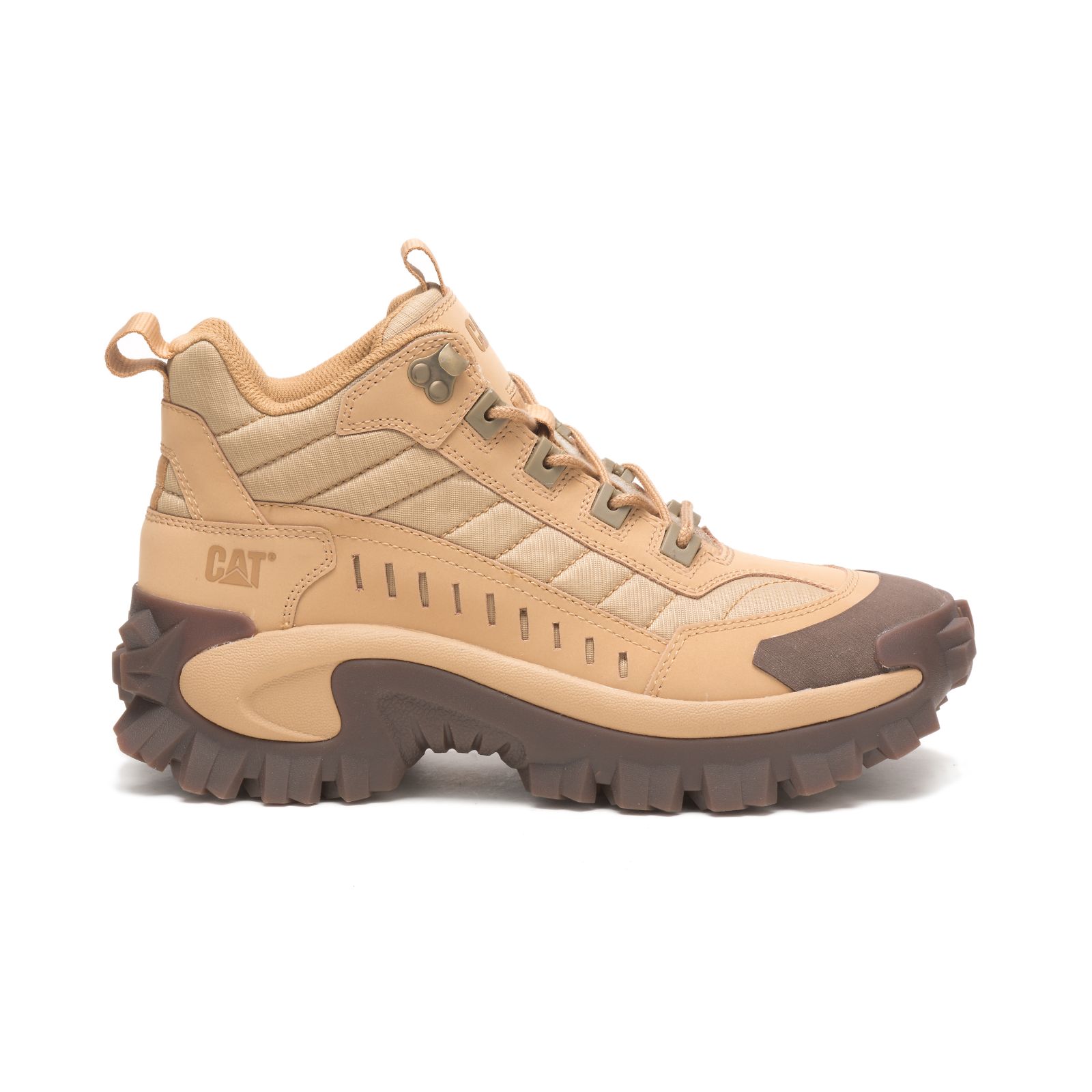 Zapatillas Caterpillar Intruder Mid Mujer Kaki | Chile-716350MVL