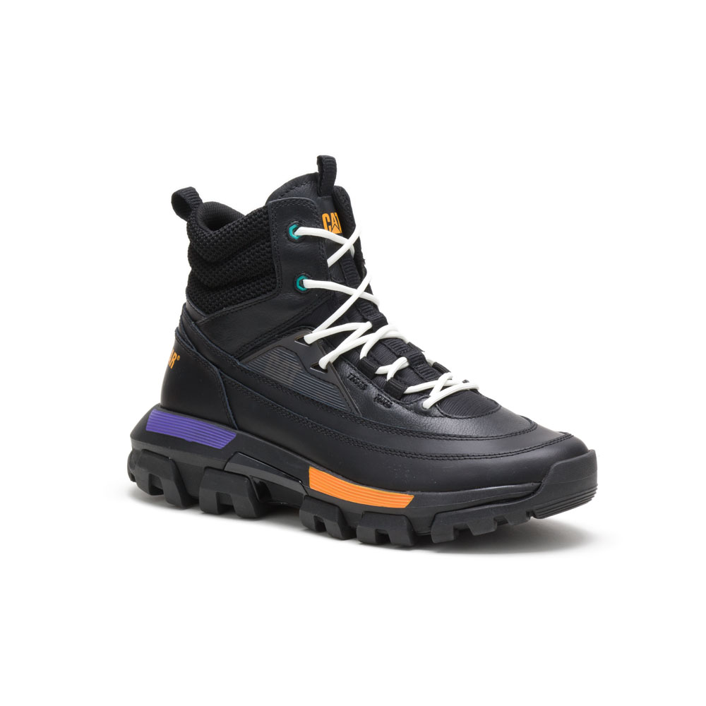 Zapatillas Caterpillar Raider Encaje Hi Hombre Negros | Chile-361274RDB